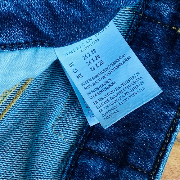 American Eagle Original Straight Jeans 26x28 - Picture 4 of 4